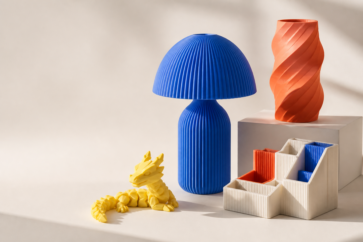 Objetos de diseño impresos en 3D por Fuera de Molde
