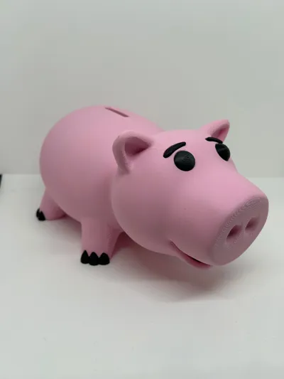 Hucha cerdito, producto impreso en 3D